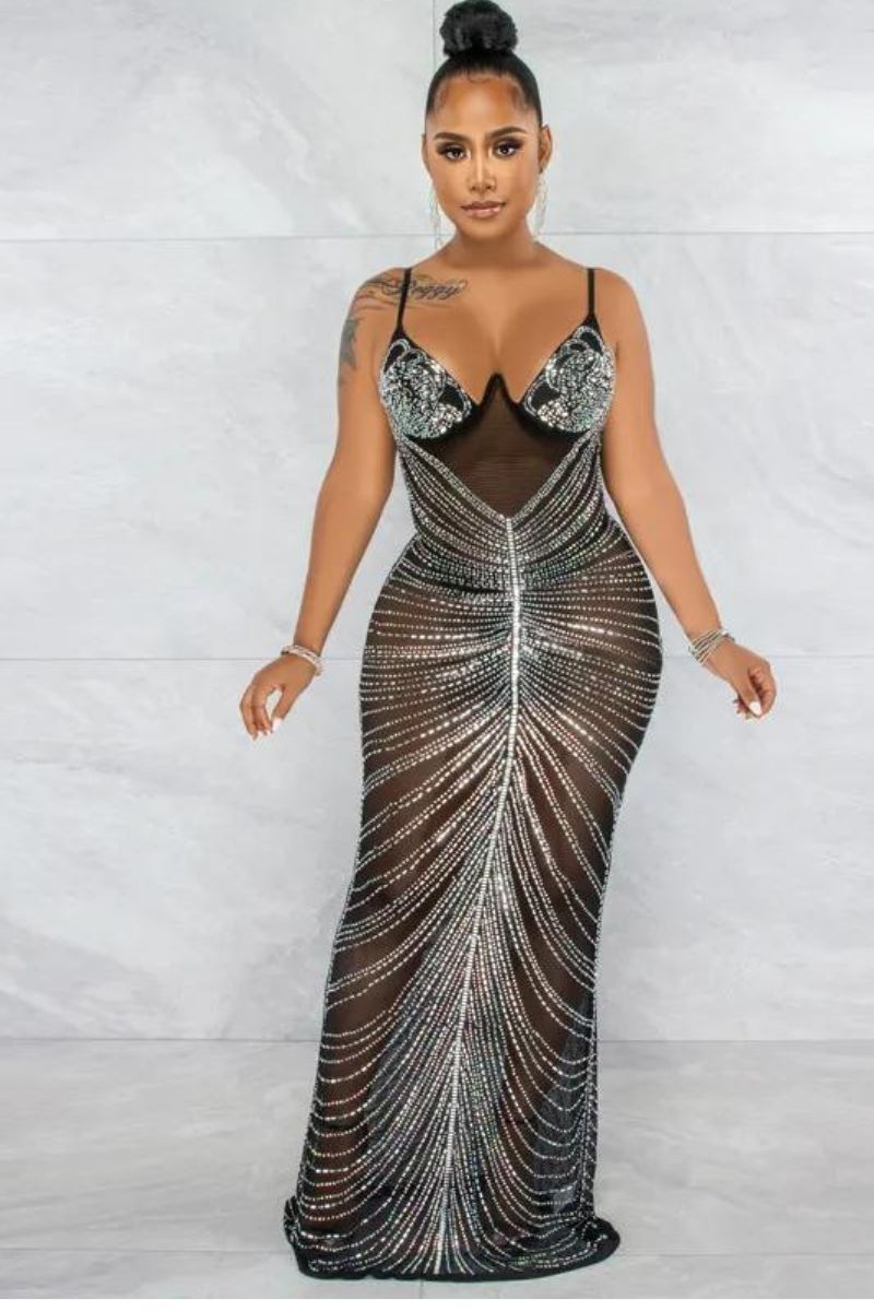 BEYONCE GLITTER DRESS