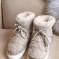 Ankle Boots Fur Fluffy Flat Winter