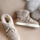 Ankle Boots Fur Fluffy Flat Winter