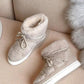 Ankle Boots Fur Fluffy Flat Winter