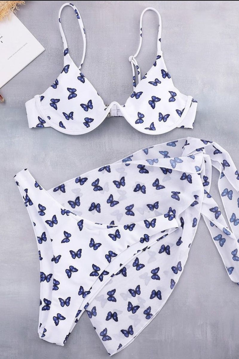 BUTTERFLY | PUSH UP BIKINI - 3 PIECE SET