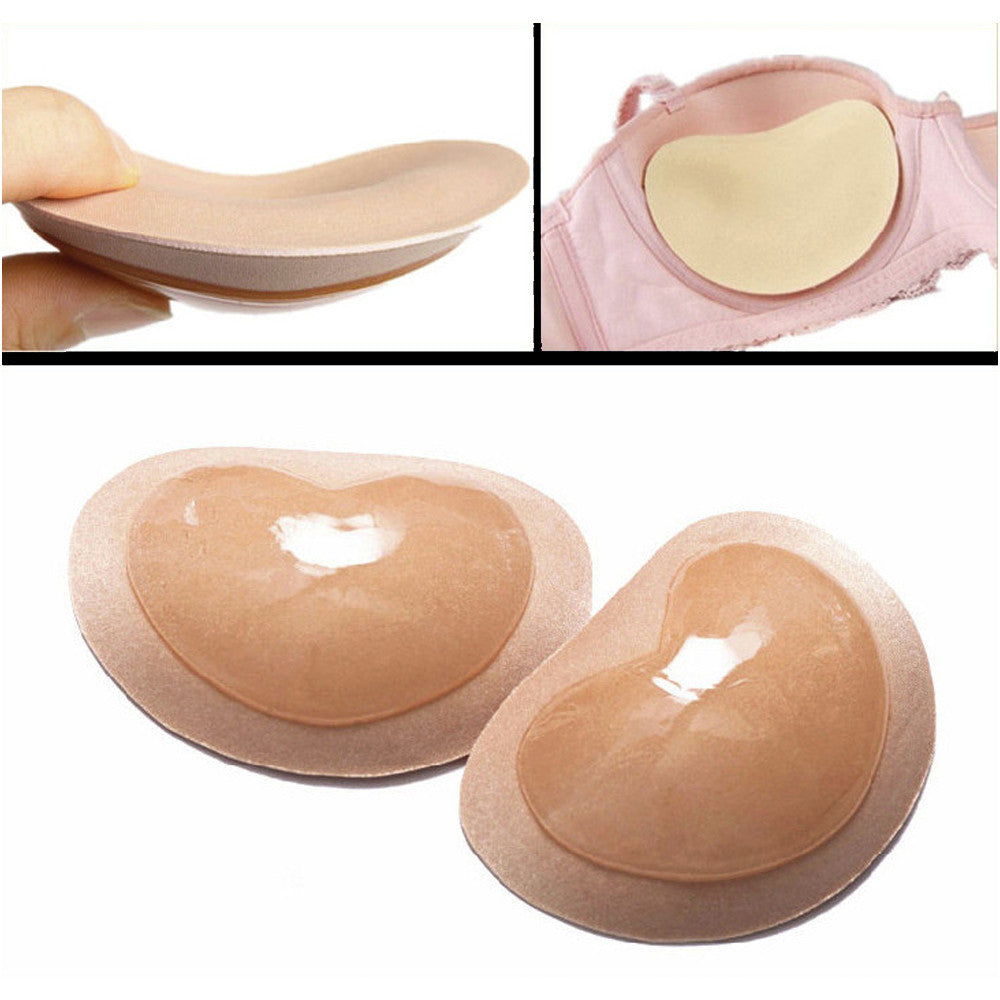 Self-adhesive bra pads reusable