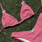 ISABELLA TRIANGEL BIKINI with Gingham-BOW