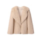 FLUFFY FAUX FUR COAT