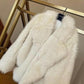 FLUFFY FAUX FUR COAT