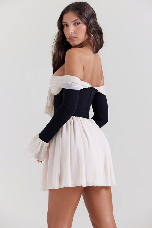 Bow Off-Shoulder Dress