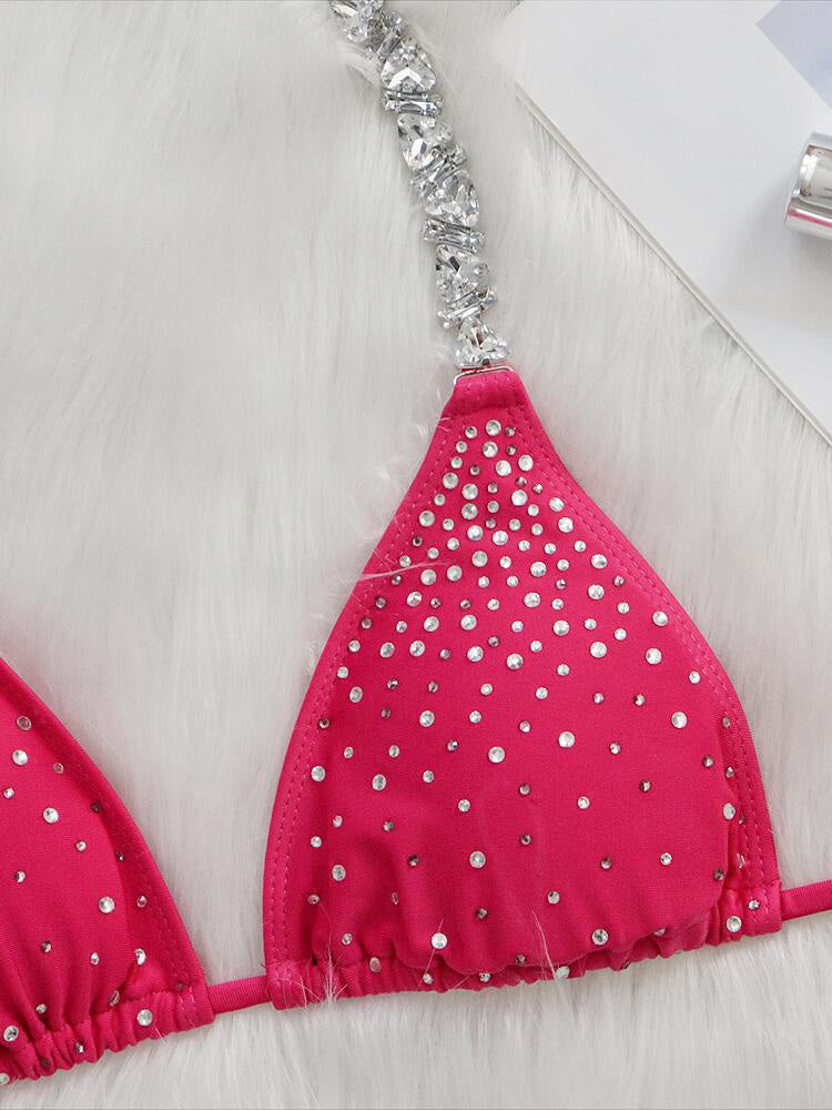 GLITTER DIAMANTE ROSE | BIKINI SET