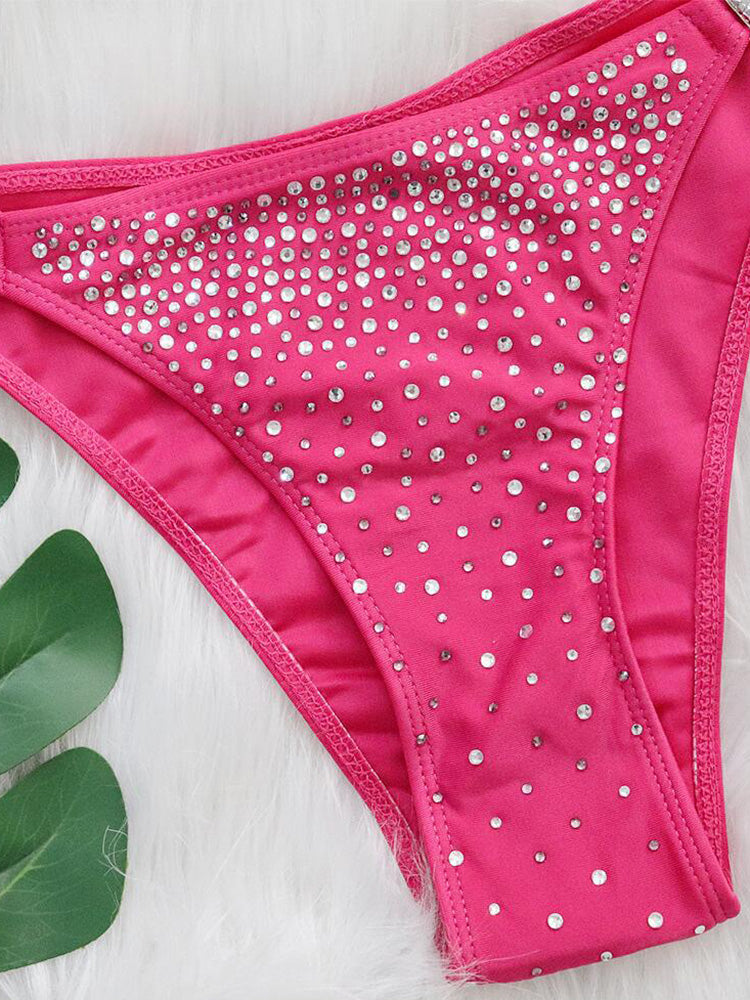 GLITTER DIAMANTE ROSE | BIKINI SET