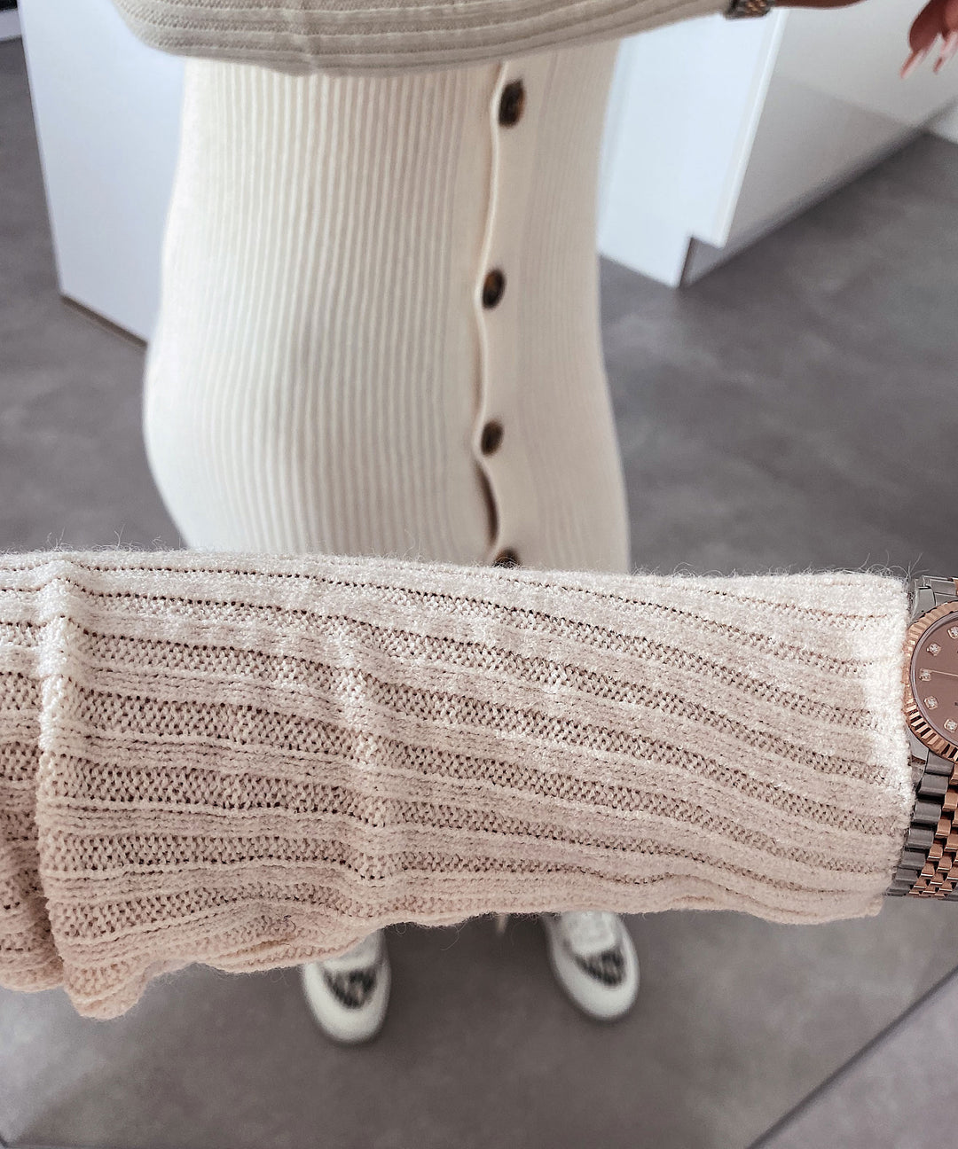 POLLY |KNIT DRESS BEIGE