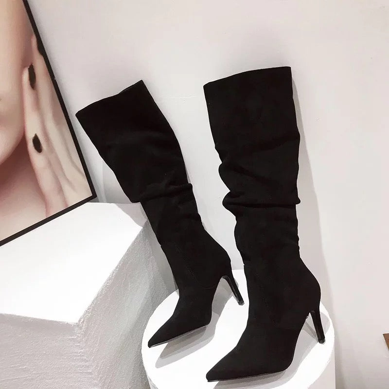 LARISSA | Suede Stiletto Boots