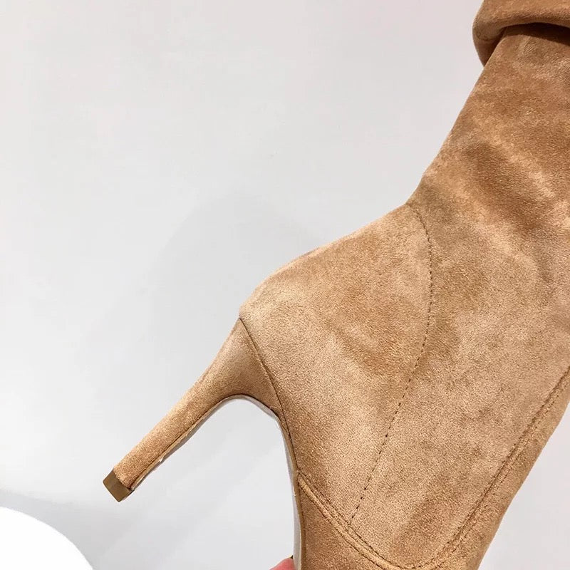 LARISSA | Suede Stiletto Boots