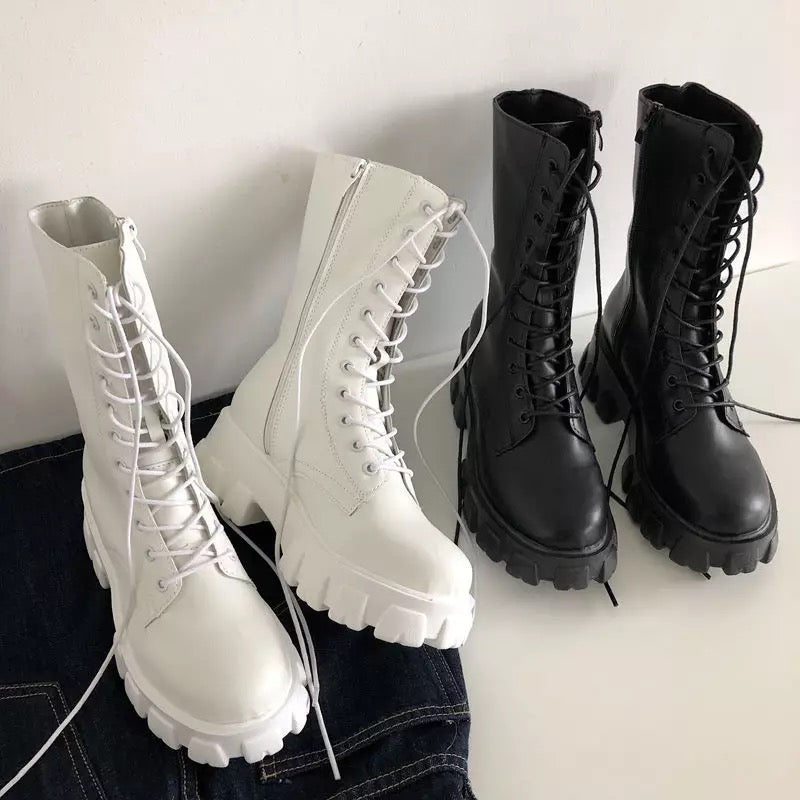 TESSA | Chunky Lace Up Boots