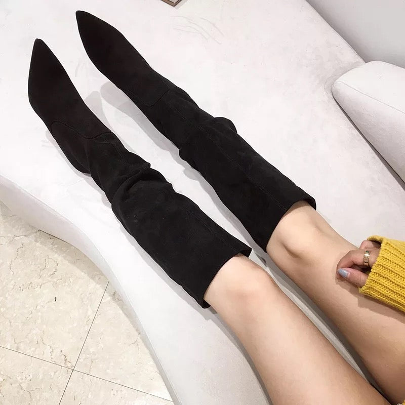 LARISSA | Suede Stiletto Boots