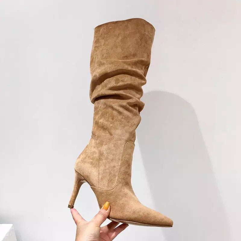 LARISSA | Suede Stiletto Boots